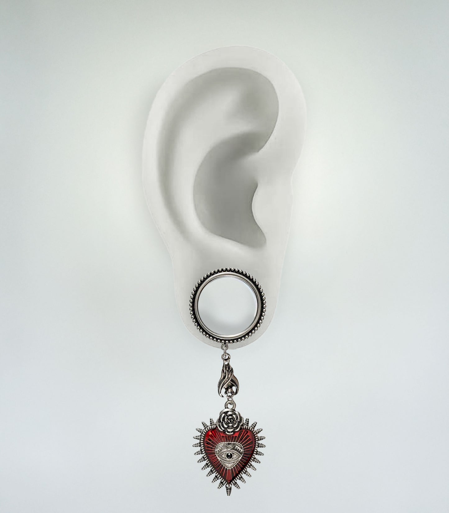 Plug - Heart Dangle (Surgical Steel)