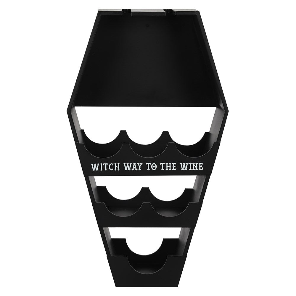 Coffin Wine Shelf - Wolf Moon