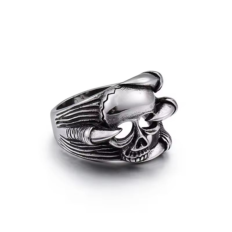 Ring - Bone Guardian (Titanium) (Silver)