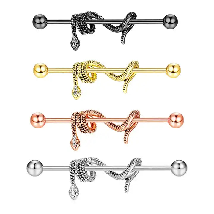 Industrial - Snake (14g) (Stainless Steel)