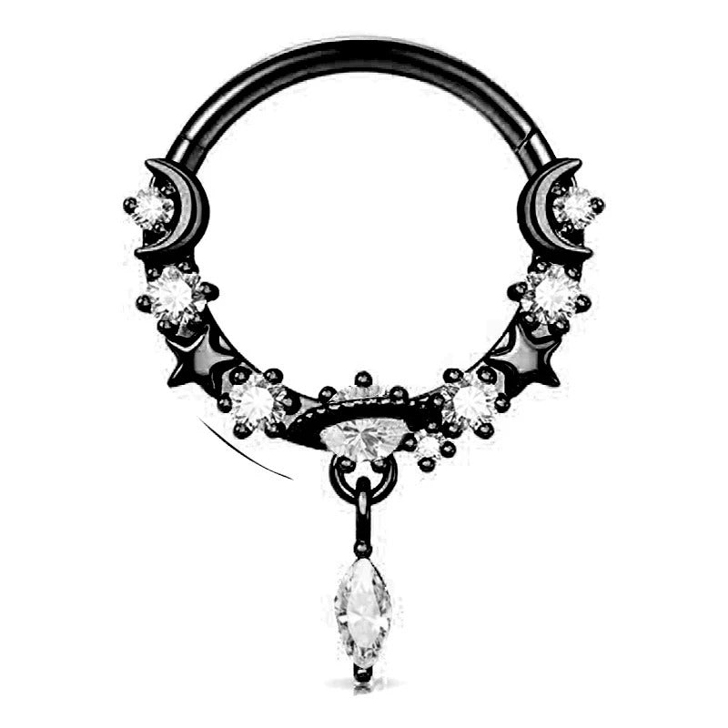 Septum - Celestial Diamond Diangle (16g) (Stainless Steel)