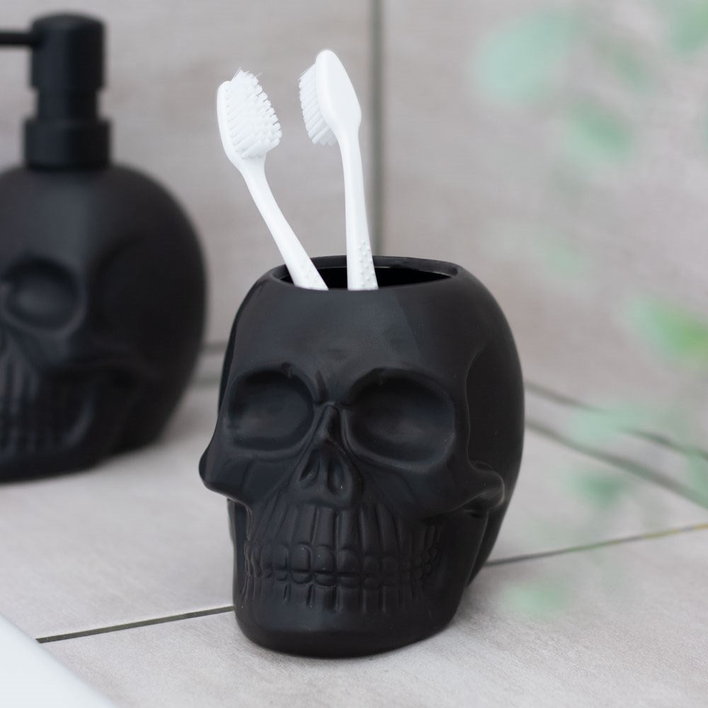 Toothbrush Holder - Skull - Wolf Moon