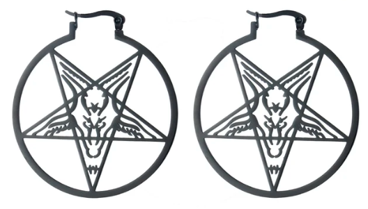 Earring - Goat Pentacle (Stainless Steel)