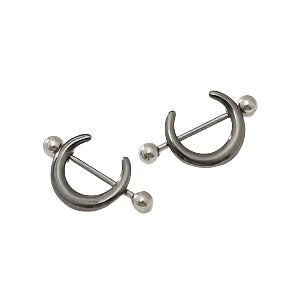Nipple - Half Moon / Surgical Steel / 14g
