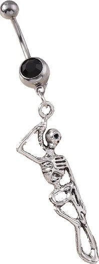 Naval - Hanging Skeleton (14g) (Surgical Steel)