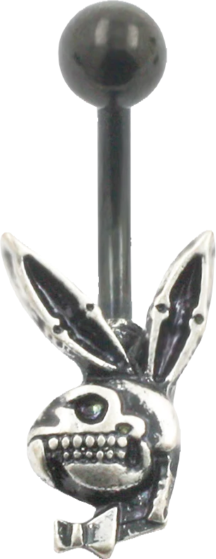 Naval - Skull Playboy Bunny - (14g) (Surgical Steel)