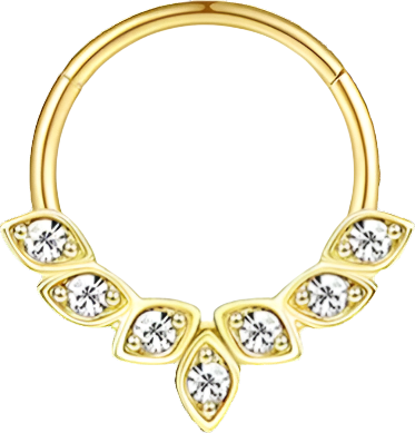 Septum - Leaf Crown (16g) (Surgical Steel)