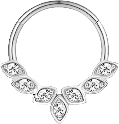 Septum - Leaf Crown (16g) (Surgical Steel)