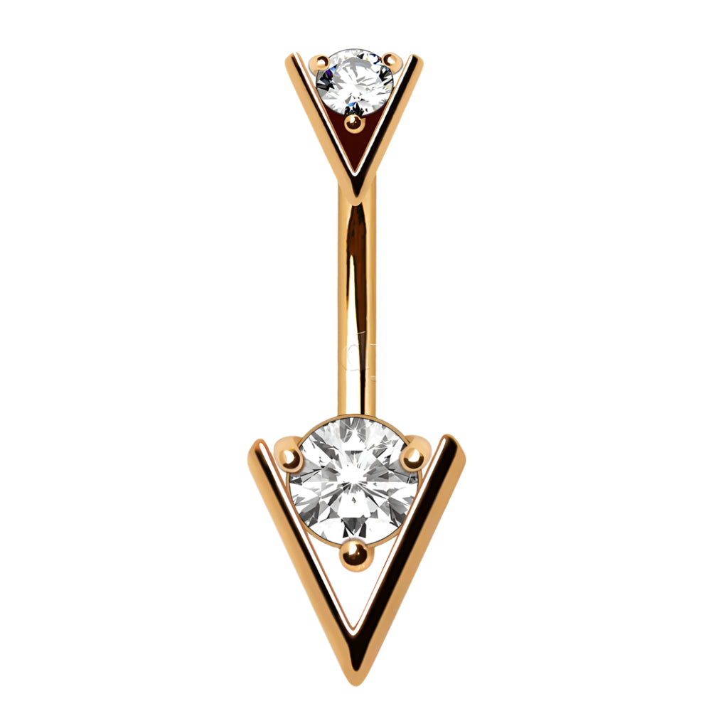 Naval - Triangle (316L Stainless Steel, Gold Plated)