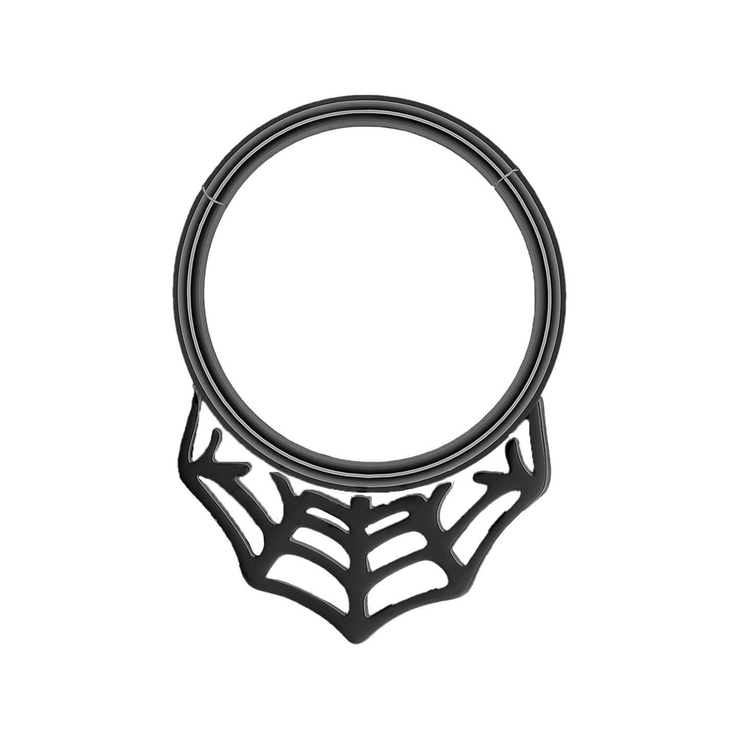 Septum - Spiderweb Clicker (16G) (Surgical Steel)