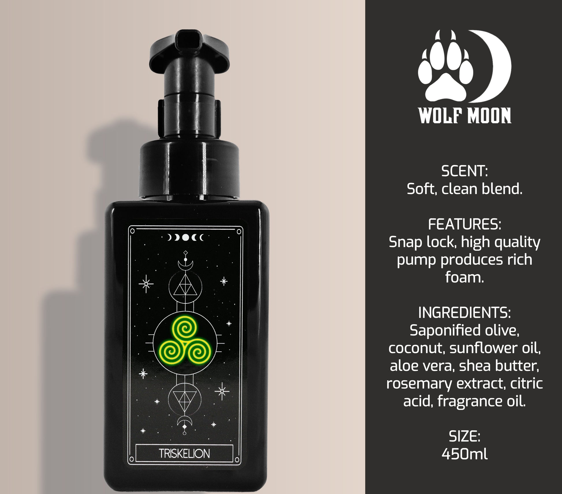 Tarot Soap - Triskelion - Wolf Moon