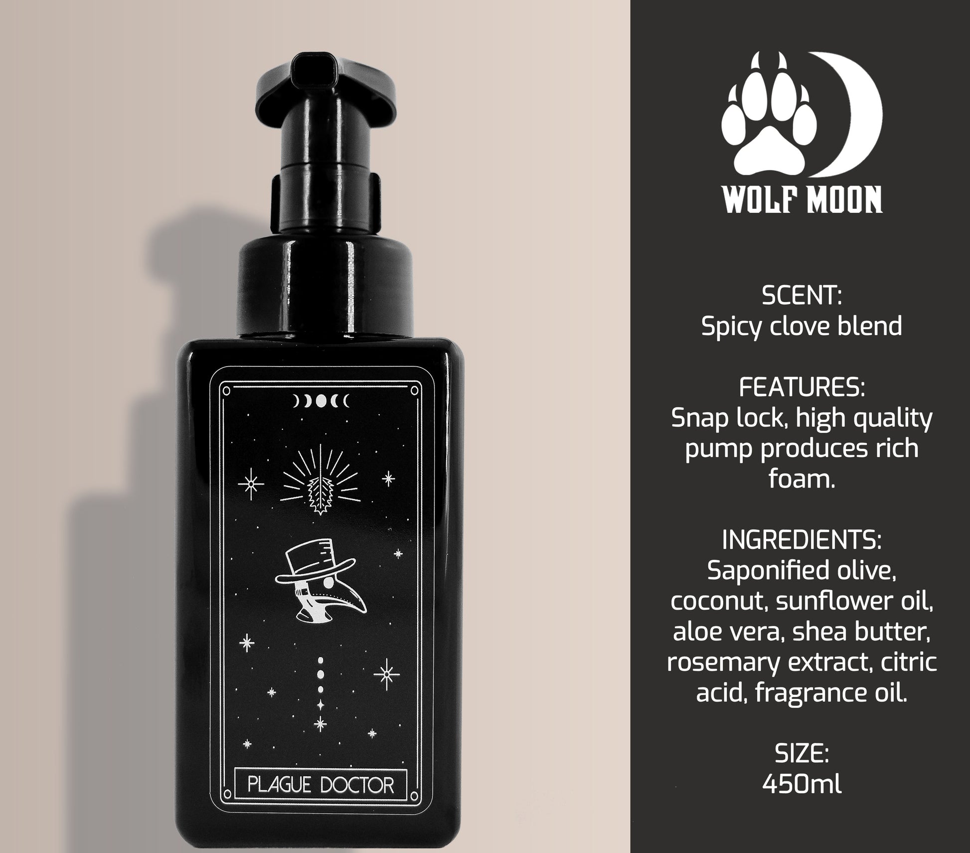 Tarot Soap - Plague Doctor - Wolf Moon