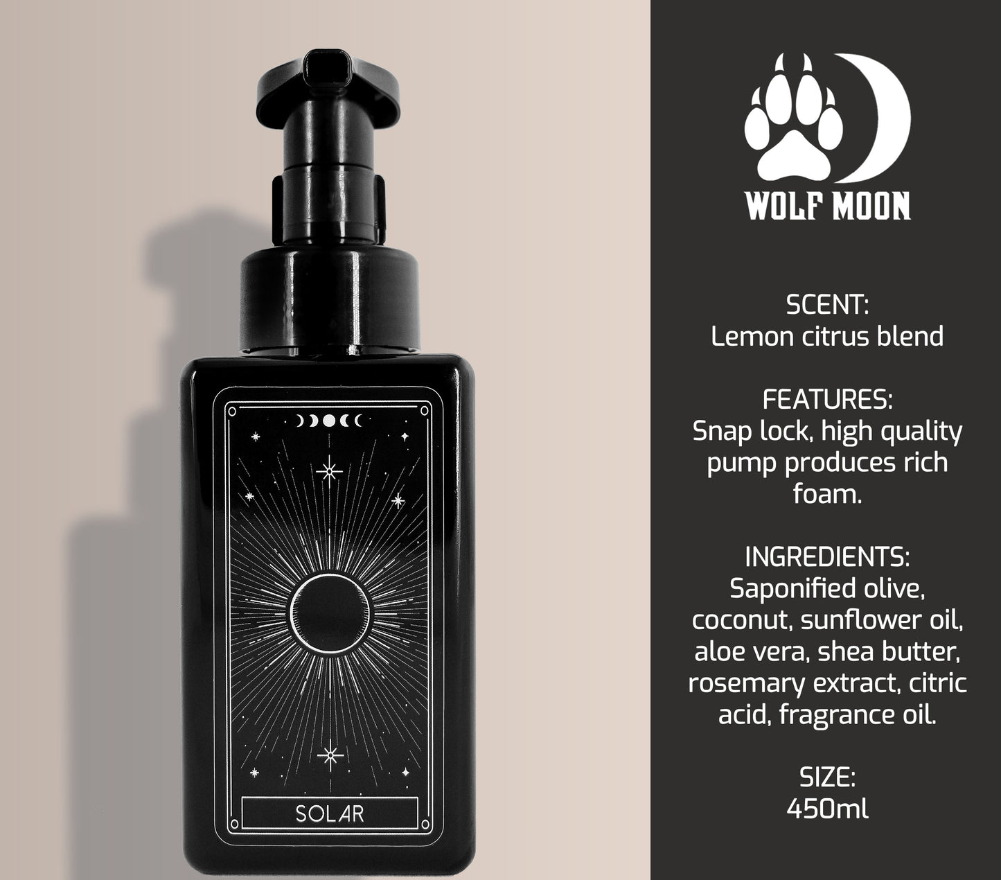 Tarot Soap - Solar - Wolf Moon