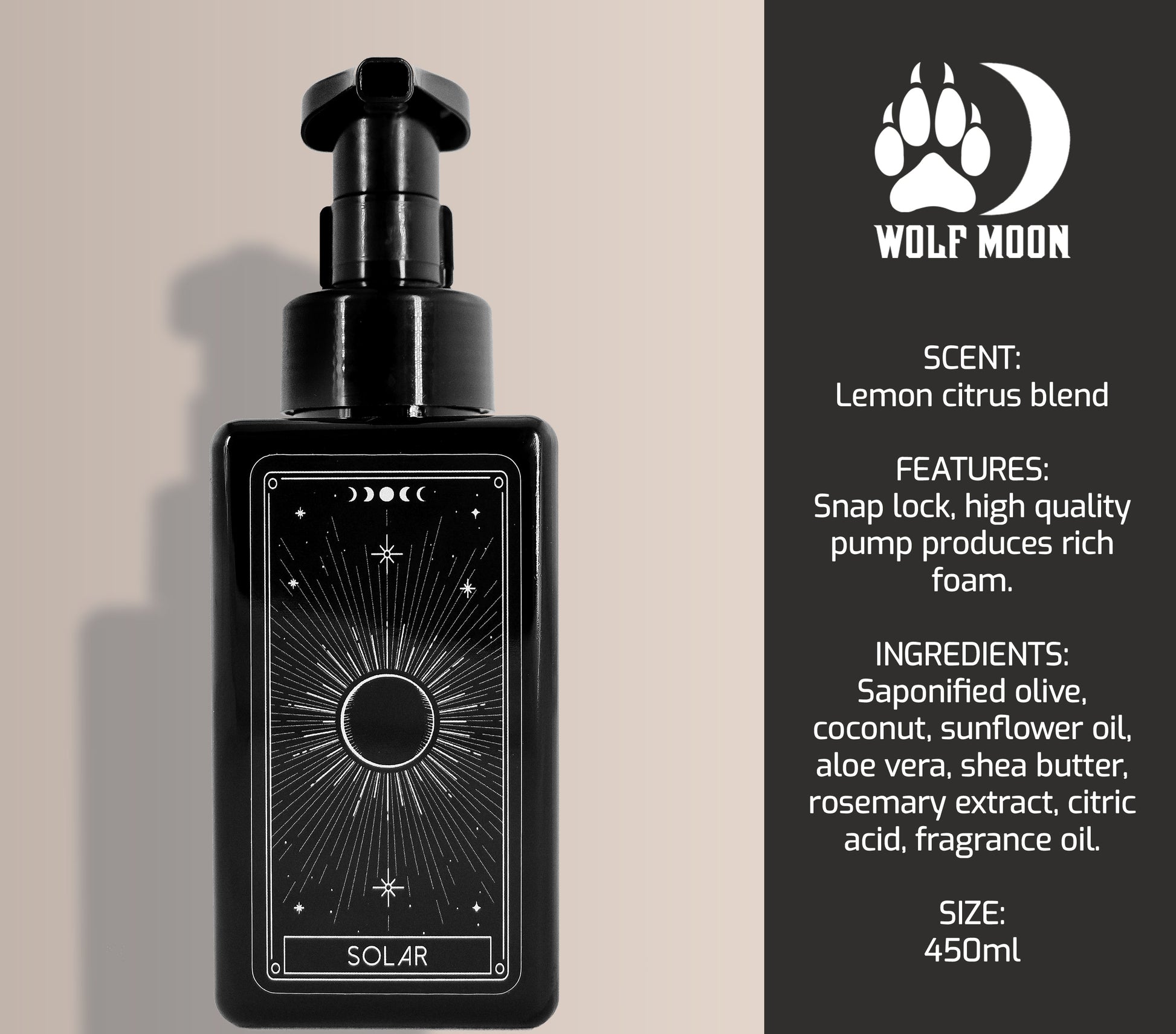 Tarot Soap - Solar - Wolf Moon