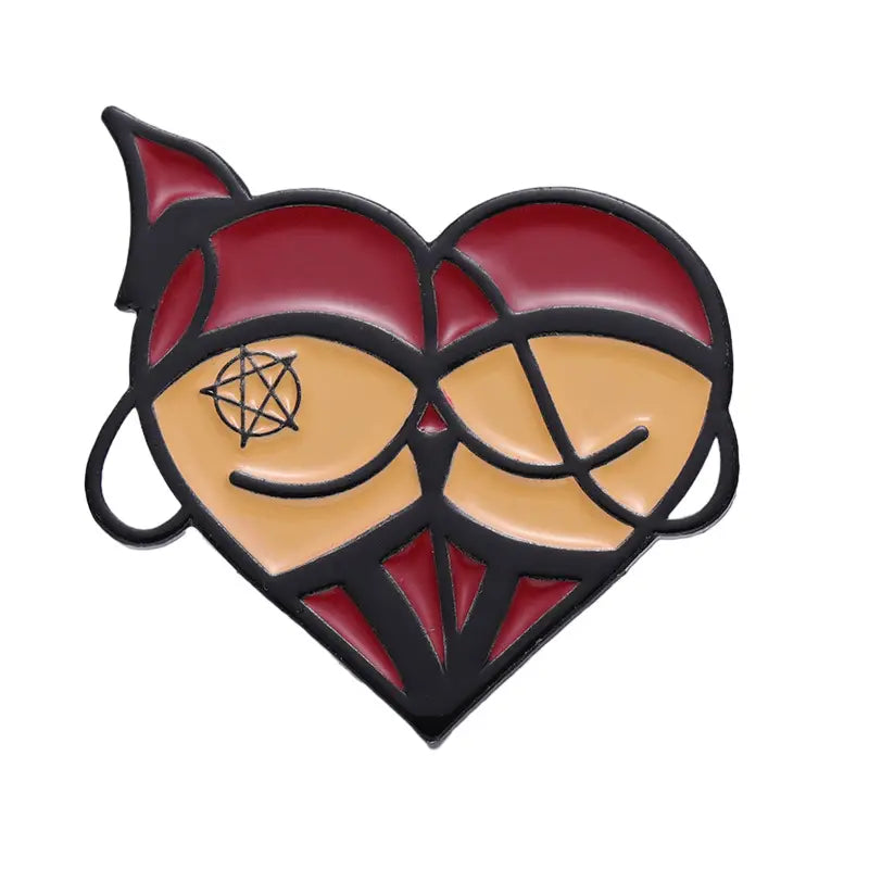 Pin - Heart Devil Butt