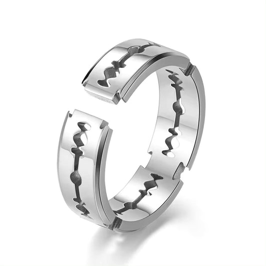 Ring - Razor Blade (Stainless Steel) (Silver)