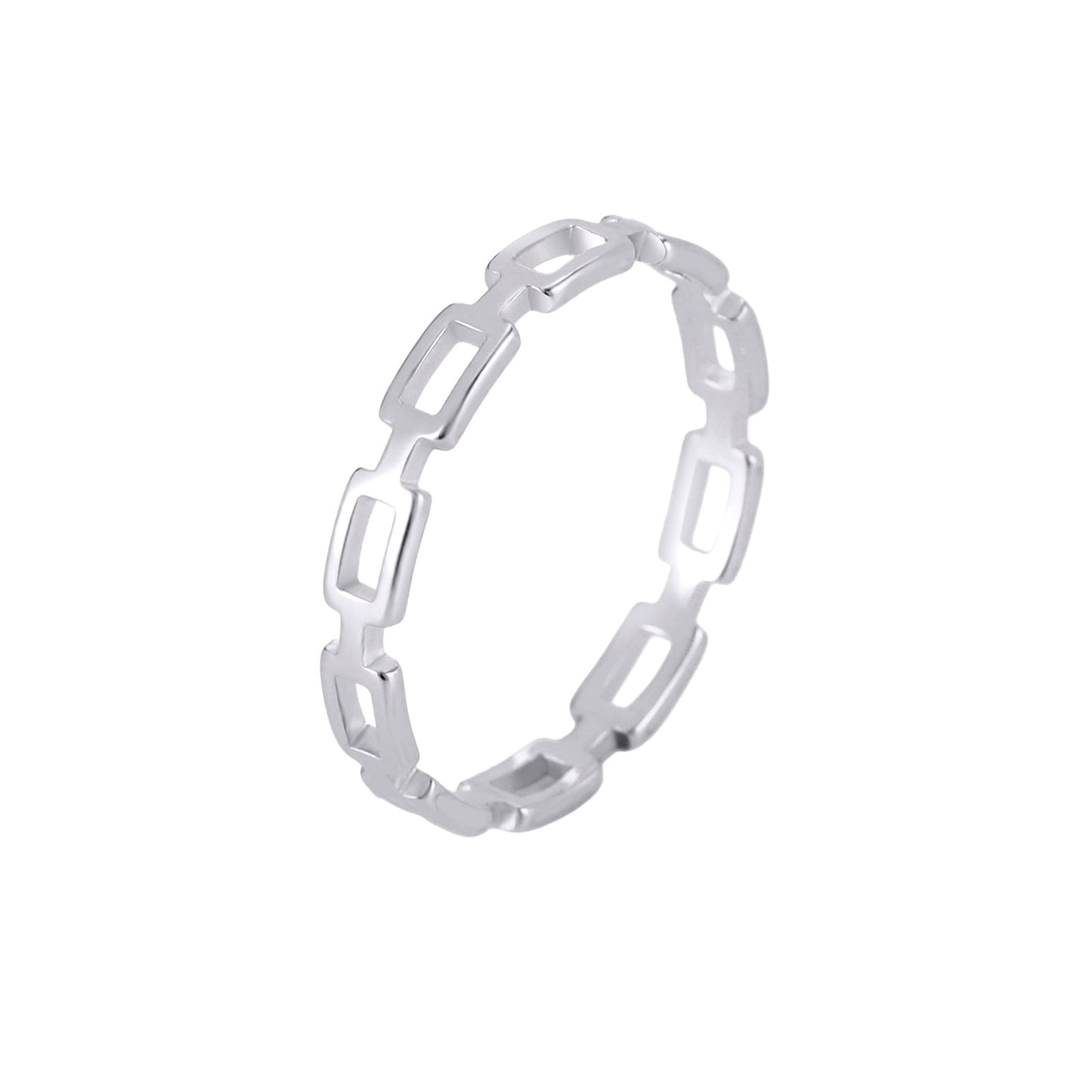 Ring - Chain Link (Stainless Steel)
