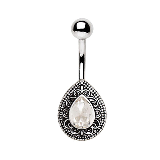 Naval - Ornate Teardrop (316L Stainless Steel)