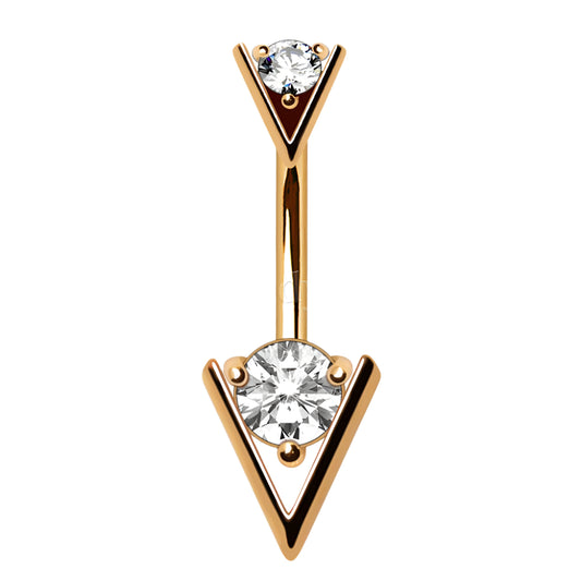 Naval - Triangle (316L Stainless Steel, Gold Plated)