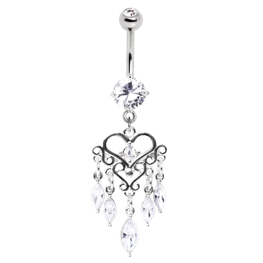 Naval - Chandelier Heart (316L Surgical Steel)