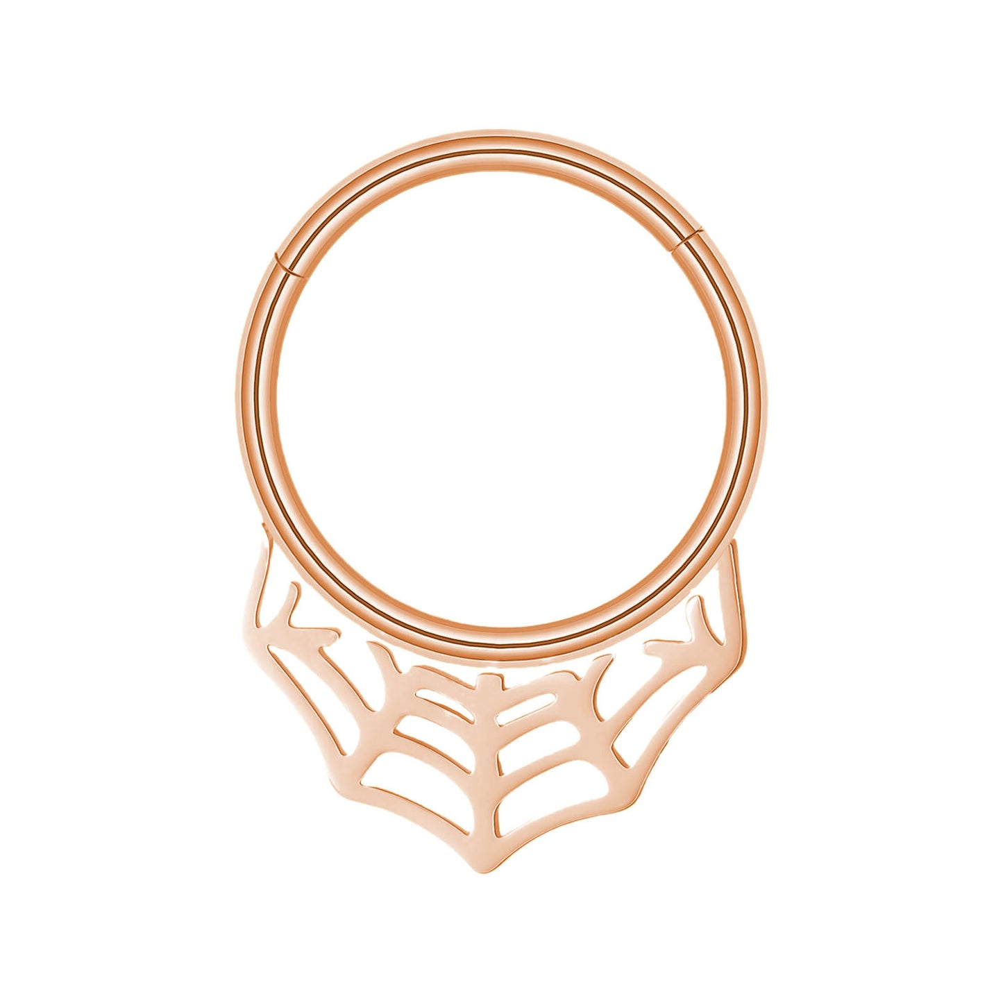 Septum - Spiderweb Clicker (16G) (Surgical Steel)