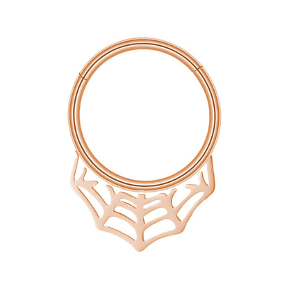 Septum - Spiderweb Clicker (16G) (Surgical Steel)