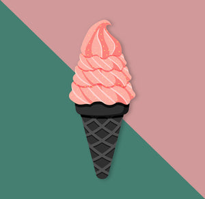 Ice Scream Lip Balm - Strawscarry - SPF 30 - Wolf Moon Co